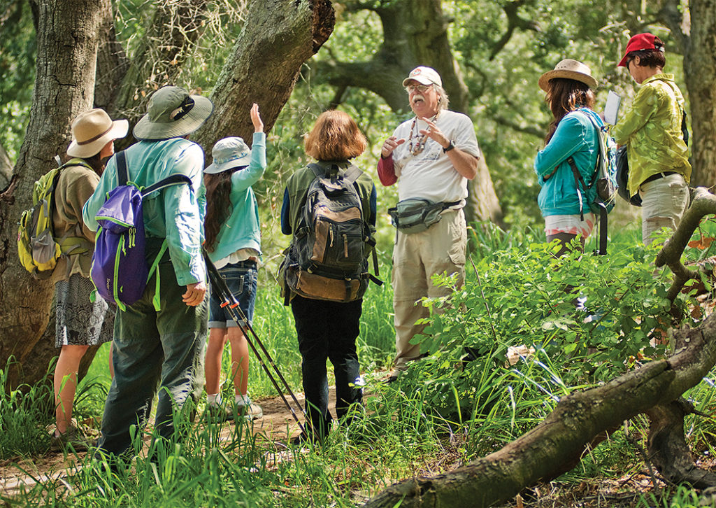 Topanga Park docent Peter Rice provides insights into Chumash culture and their rich use of the natural gifts of the Santa Monica Mountains. Photo: Roy Jansen