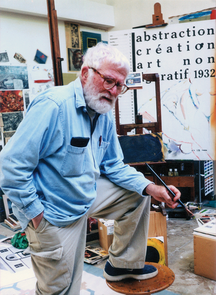 R.B. Kitaj in his Westwood studio in August 2000. Photo: Ethel Fisher