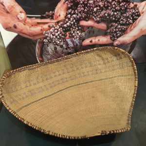 Piute or Washoe winnowing tray, early to mid- 1900s. Donated by Dr. and Mrs. Van Kirke Nelson, Trails End Collection. Photo: Libby Motika